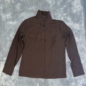 Express Dark Brown Portofino Shirt